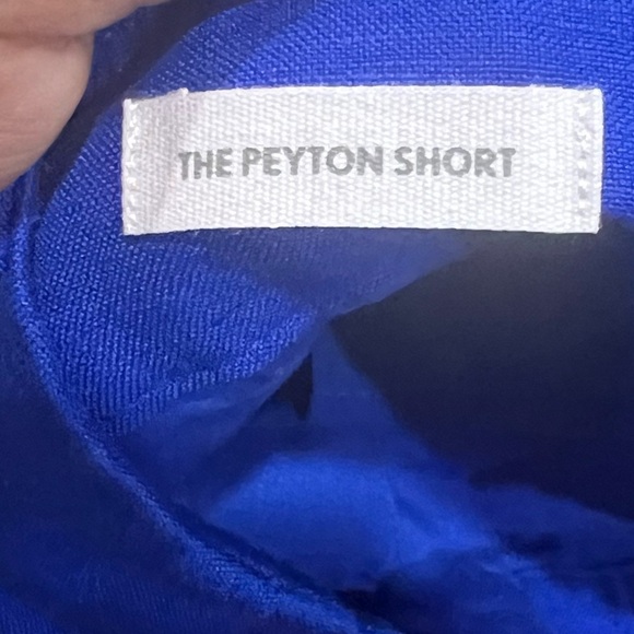 LOFT Vibrant Royal Blue Women's High Waisted The Peyton Short Linen Blend EUC - Picture 3 of 5